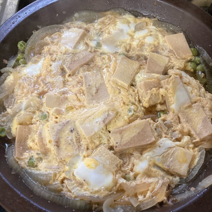 煮物リメイク　高野豆腐の卵とじ